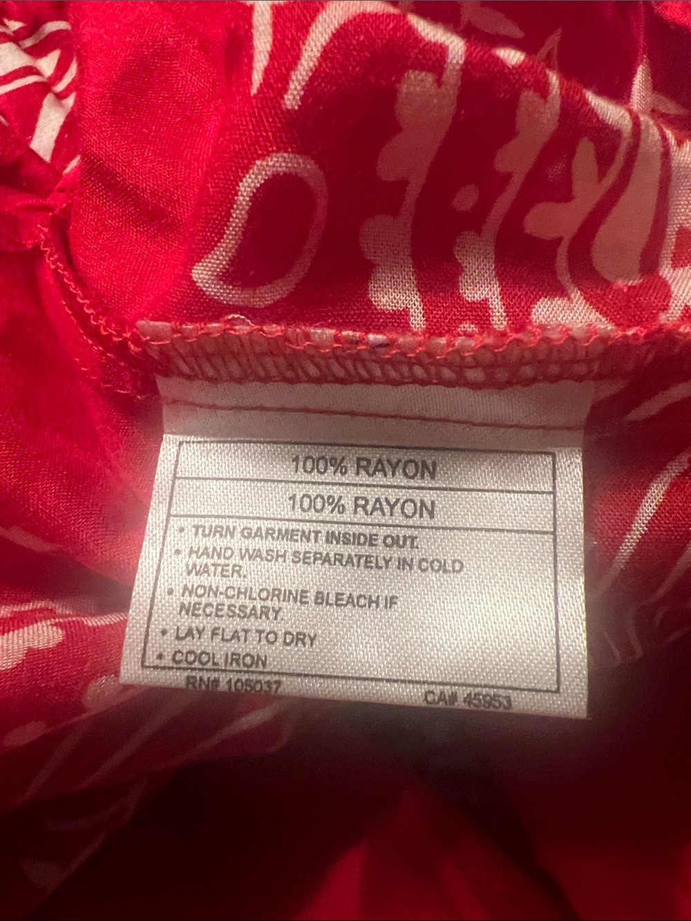 Ariya Red Bandana-Print Tunic Top - Picture 6 of 6